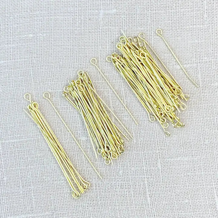 Jewelry - Gold Eye Pins 100pc Assortment