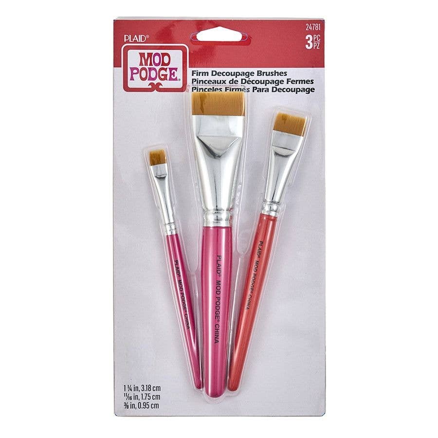 Brushes -  Firm Decoupage 3-Piece
