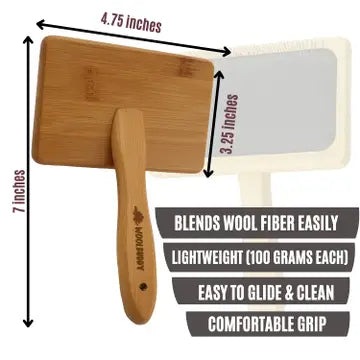 Felting - Wool Color Mixing Brush (Carder) Set