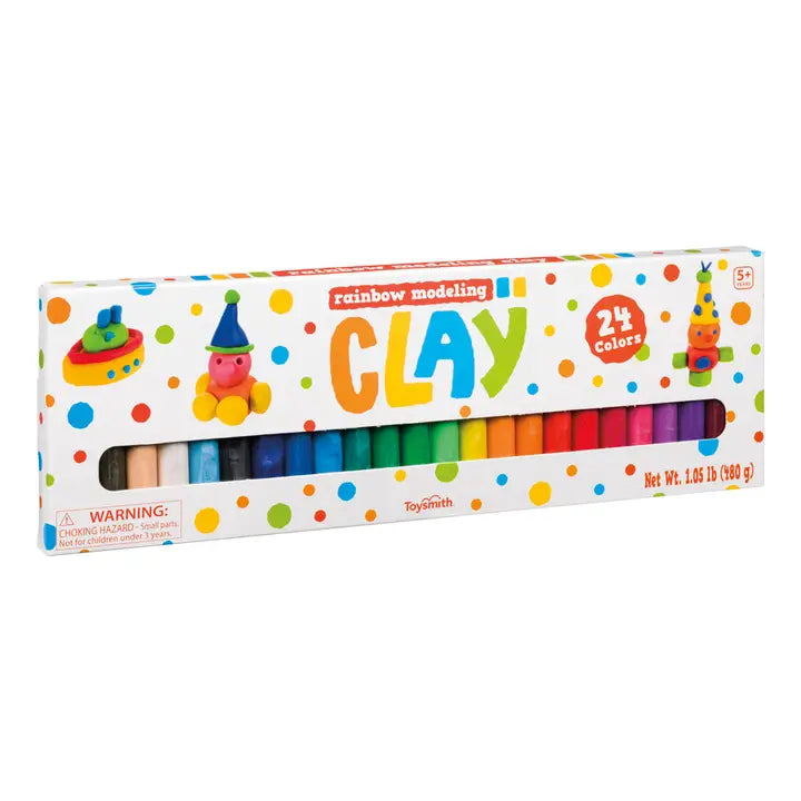 Clay - Toysmith Rainbow Clay, 24 Different Colors