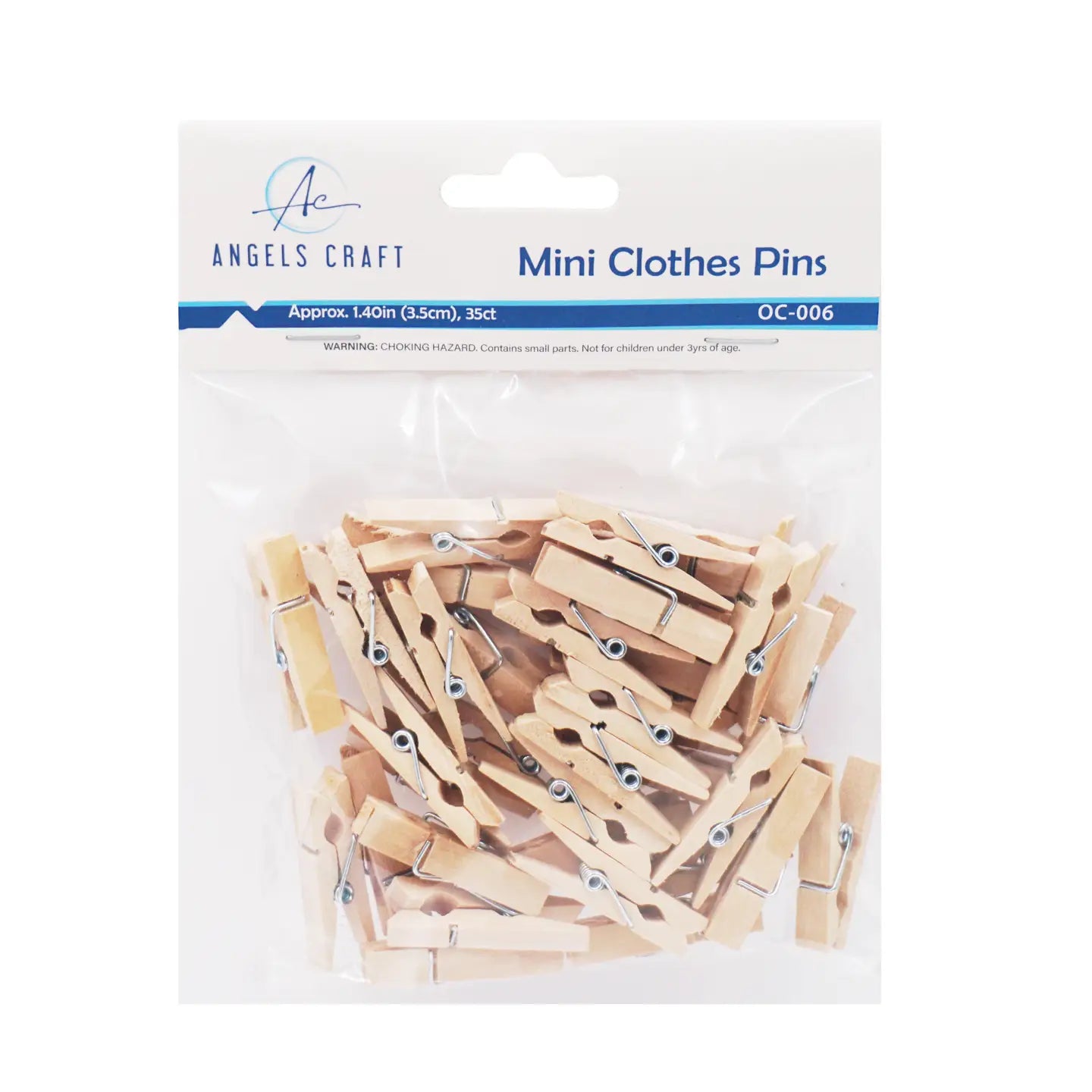 Clothespin - Mini Natural 1.4in 35ct