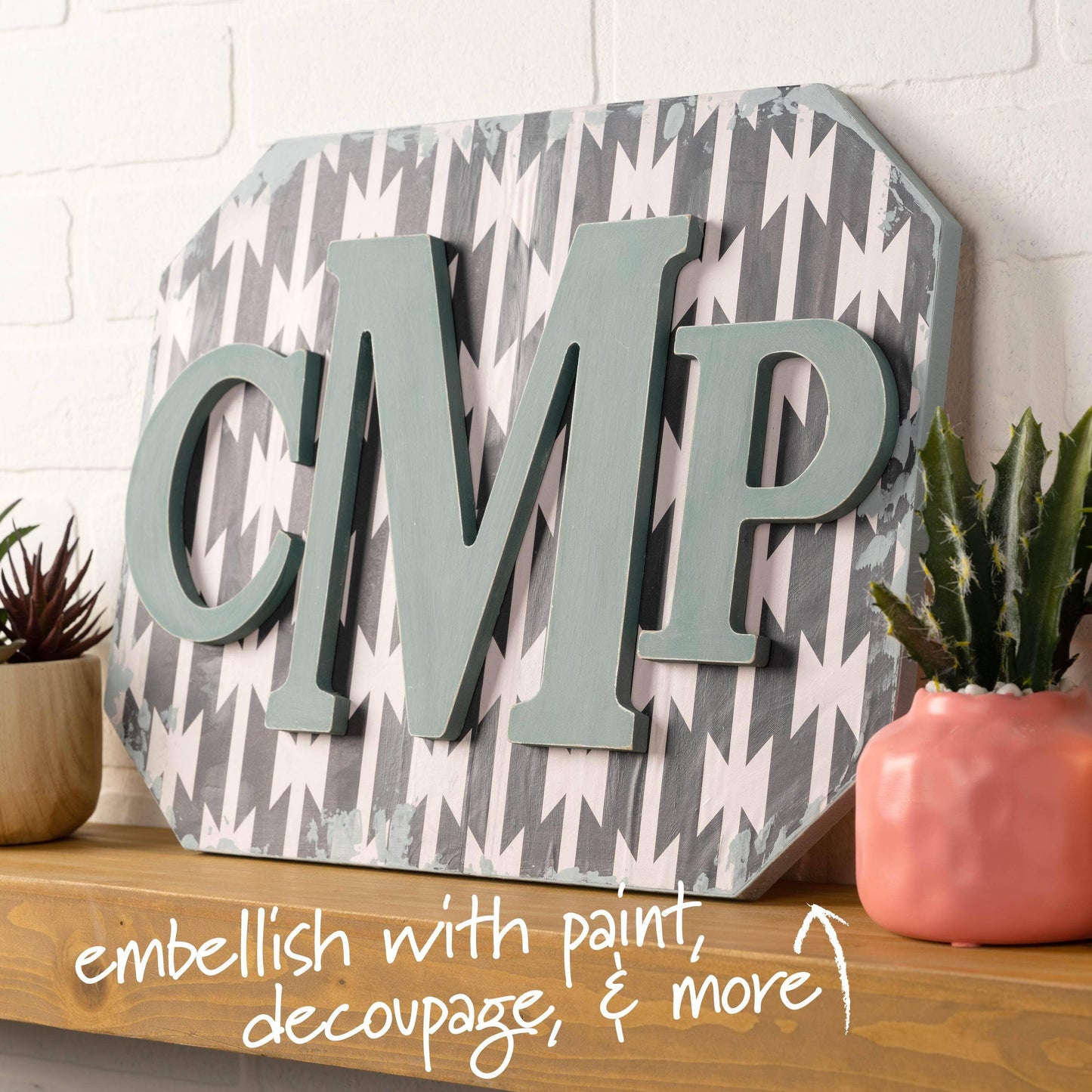 Wood - 8 inch MDF Letter - M