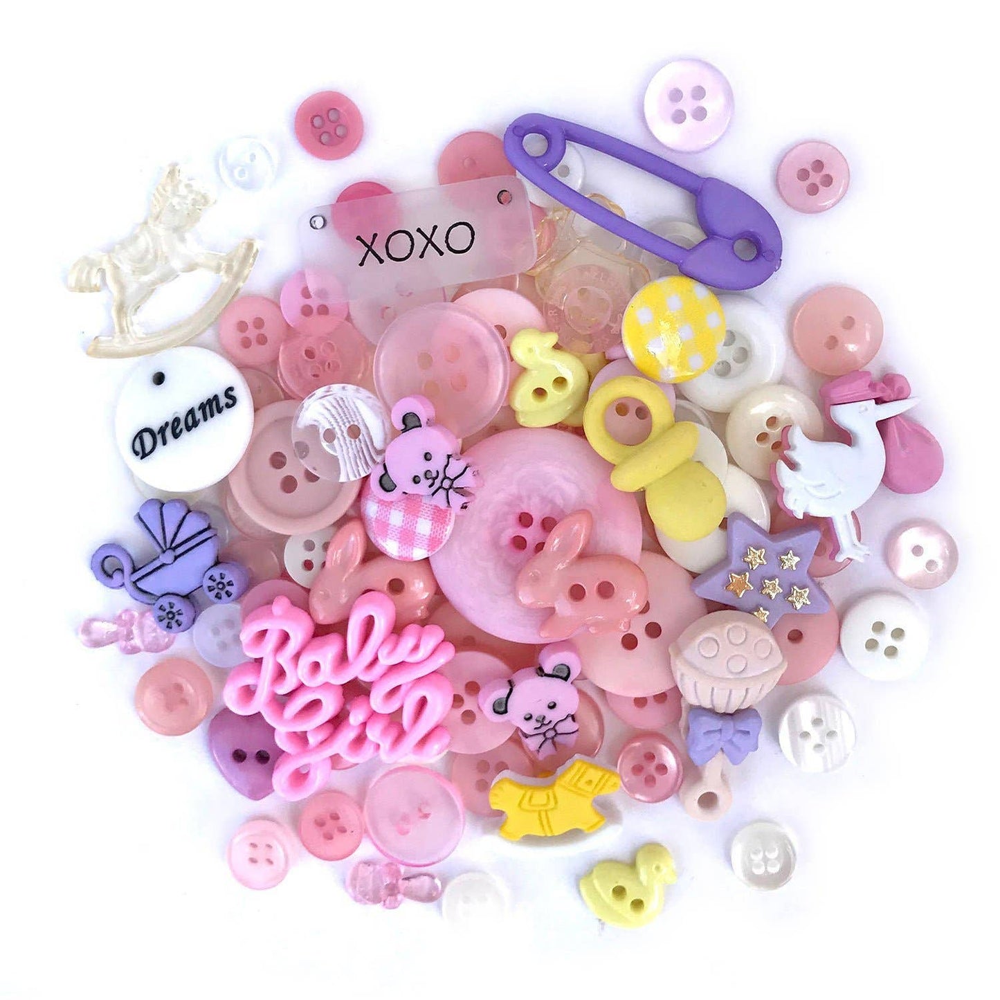 Buttons - Baby Girl Button Value Pack