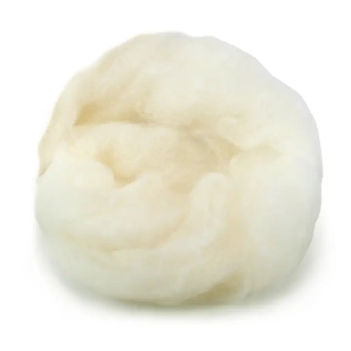 Felting - White - Needle Felting Wool Roving – 8oz Core Wool