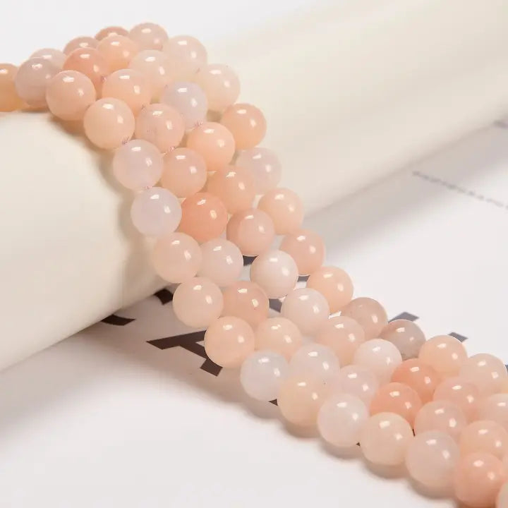 Beads - Pink Aventurine Smooth Round Beads 10mm 15.5" Strand