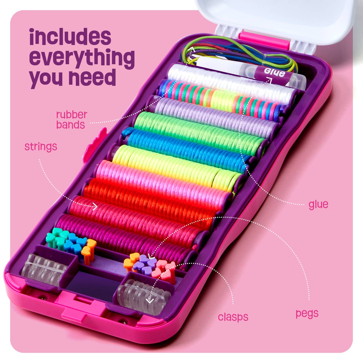 Crafting Kits - Pretty Me Friendship Bracelet Making Kit String Bracelets