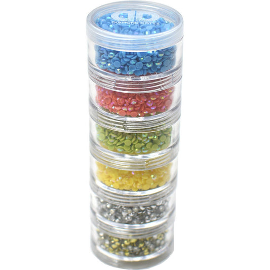 Diamond Dotz - Six Tier Twist Stackable Cylinder Storage