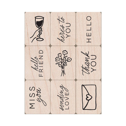 Stamp - Everyday Mini Tub Woodblock Stamps