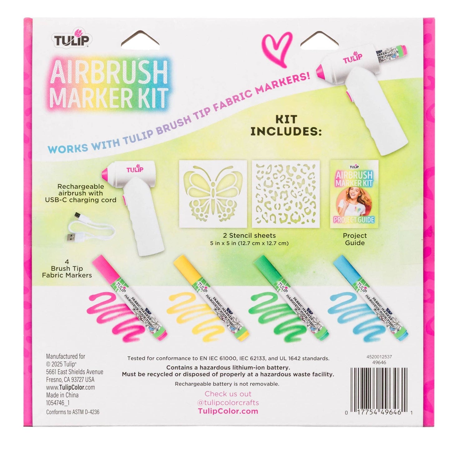 Marker - Tulip Airbrush Fabric Marker Kit