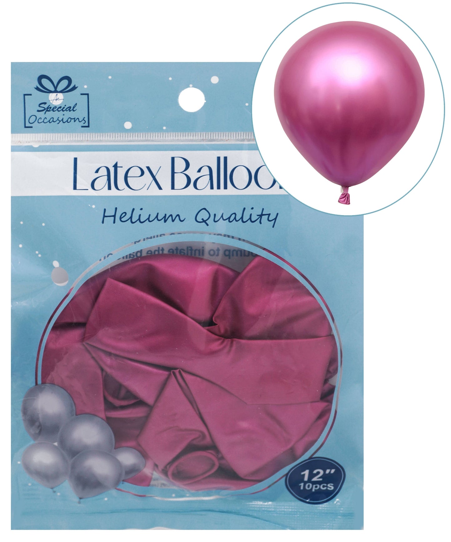 Balloons – Metallic Latex Add Shine to Every Celebration!: Metallic Fuchsia