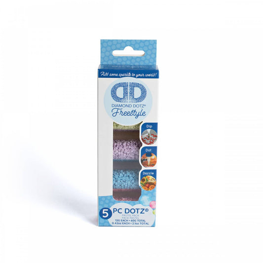 Diamond Dotz - Sampler Pastel (Pink/Blue/Purple/Chartreuse/Yellow)