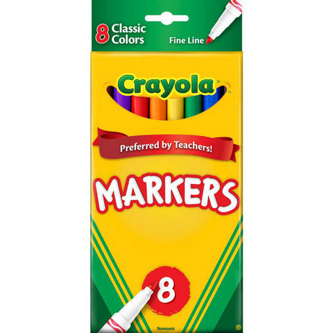 Chalk - Crayola Markers Fine 8 Colors