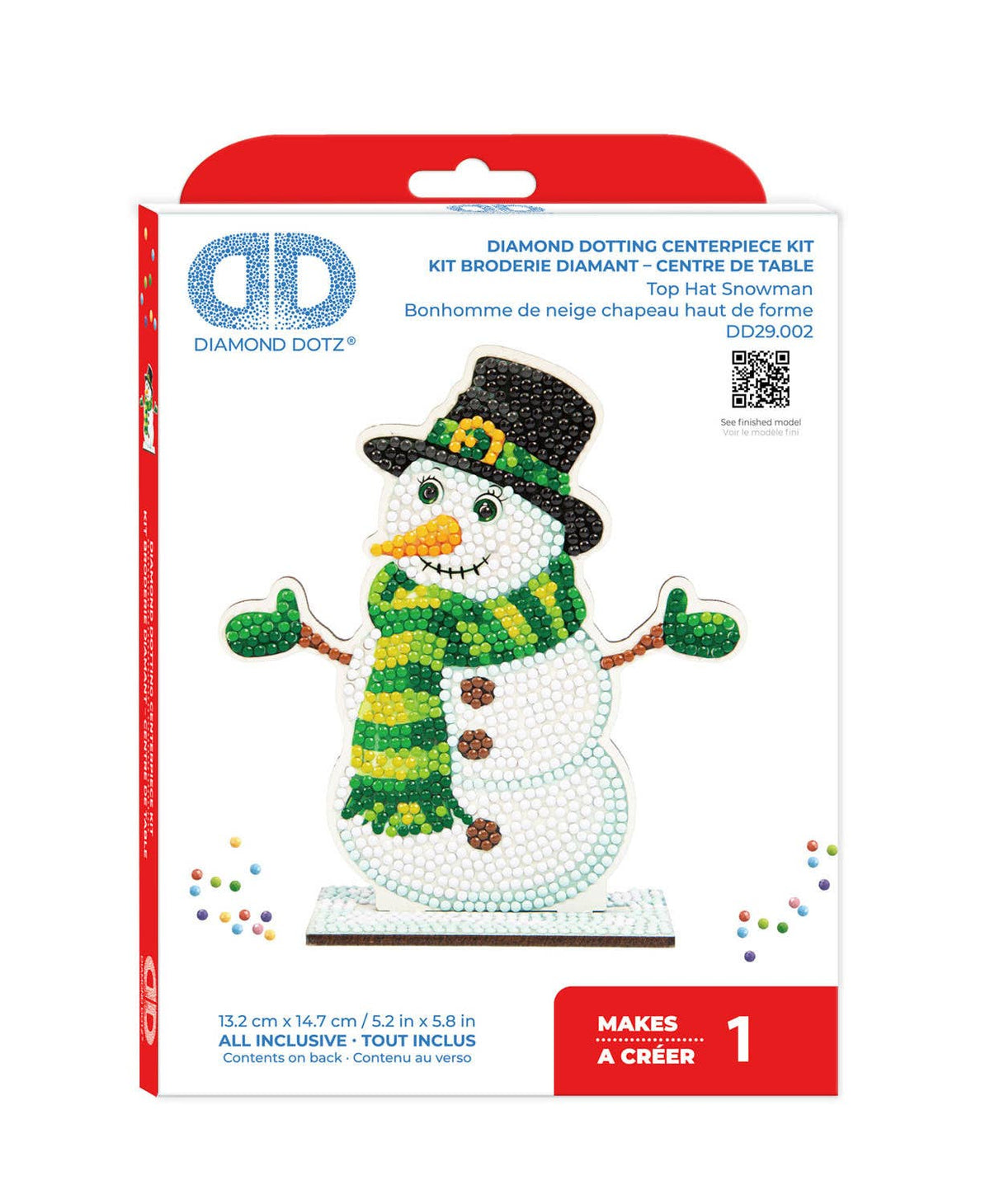 Diamond Dotz - Stand-up Top Hat Snowman