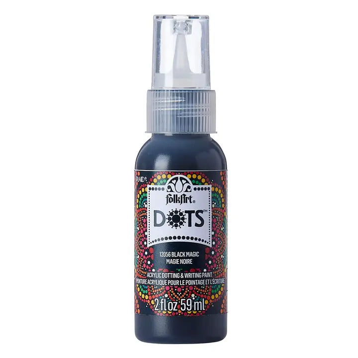 Paint - Acrylic - Satin Dots Black Magic