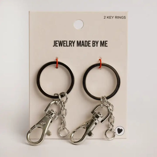 Jewelry - Silver Classic Key Rings with Lobster Hook 2pc