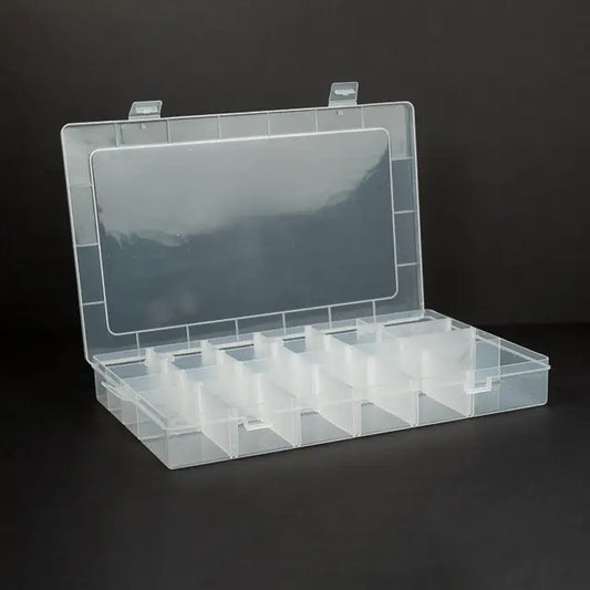 Container - 24 Compartment Clear Plastic