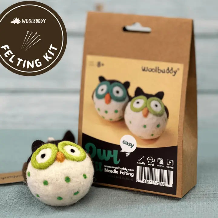 Felting - Diy Needle Felting Kit - Owl Craft Kit For Beginners