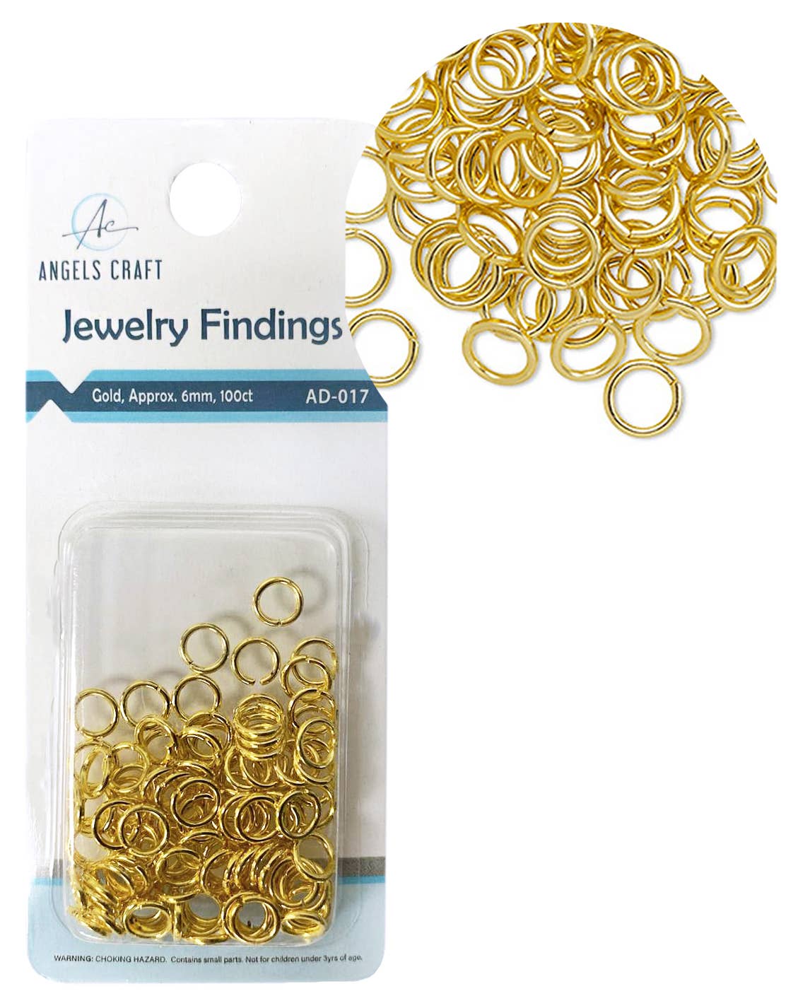 Jewelry - Alloy Jump Ring, 6mm 100-ct Silver