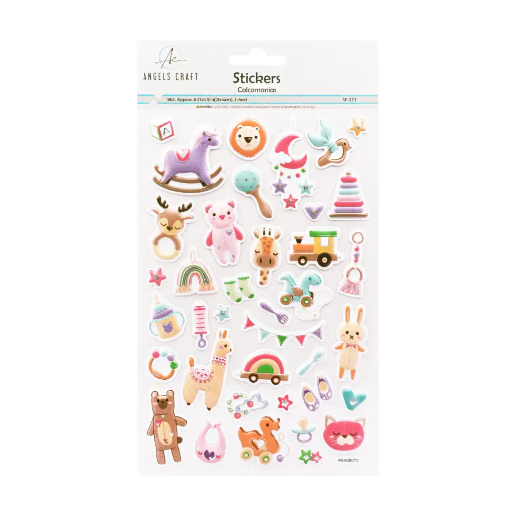 Stickers - Baby Animal Stickers – Toys, Nursery & Sweet Icons | 38ct