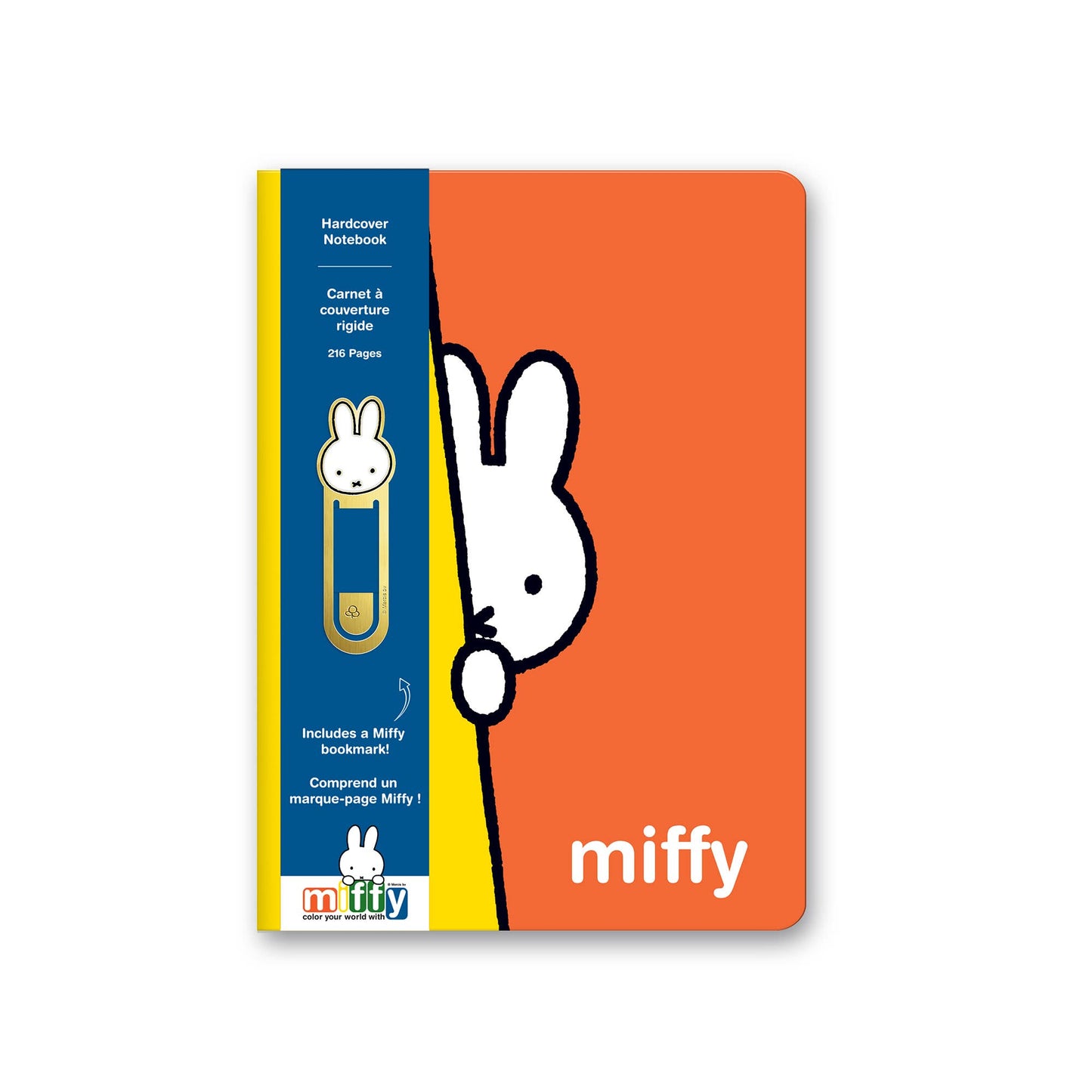 Notebook - Hardcover Notebook with Enamel Bookmark Classic Miffy
