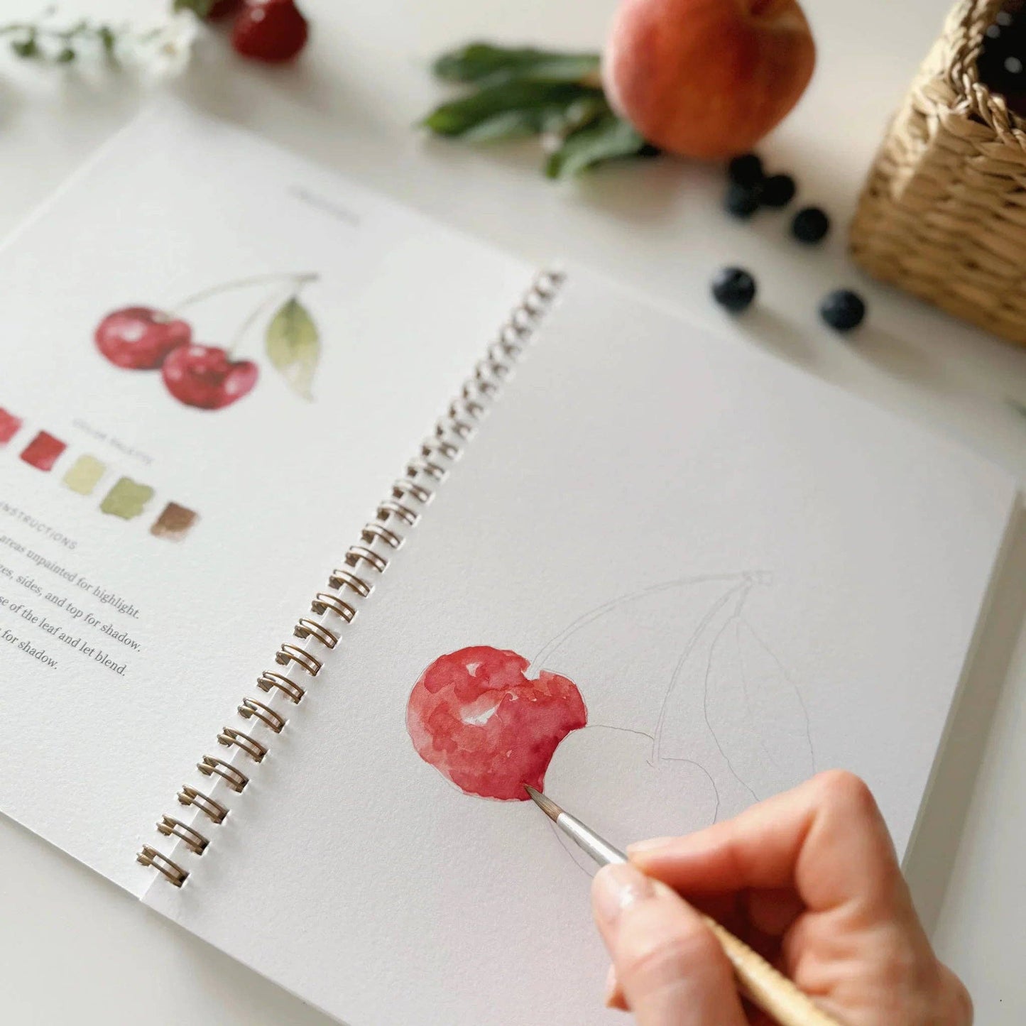 Workbook - Fruit watercolor workbook
