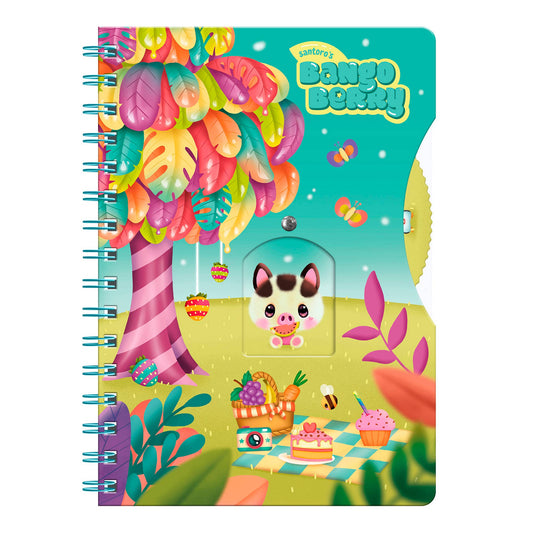 Notebook - Bangoberry Story Wheel Notebook - Picnic on the Hill