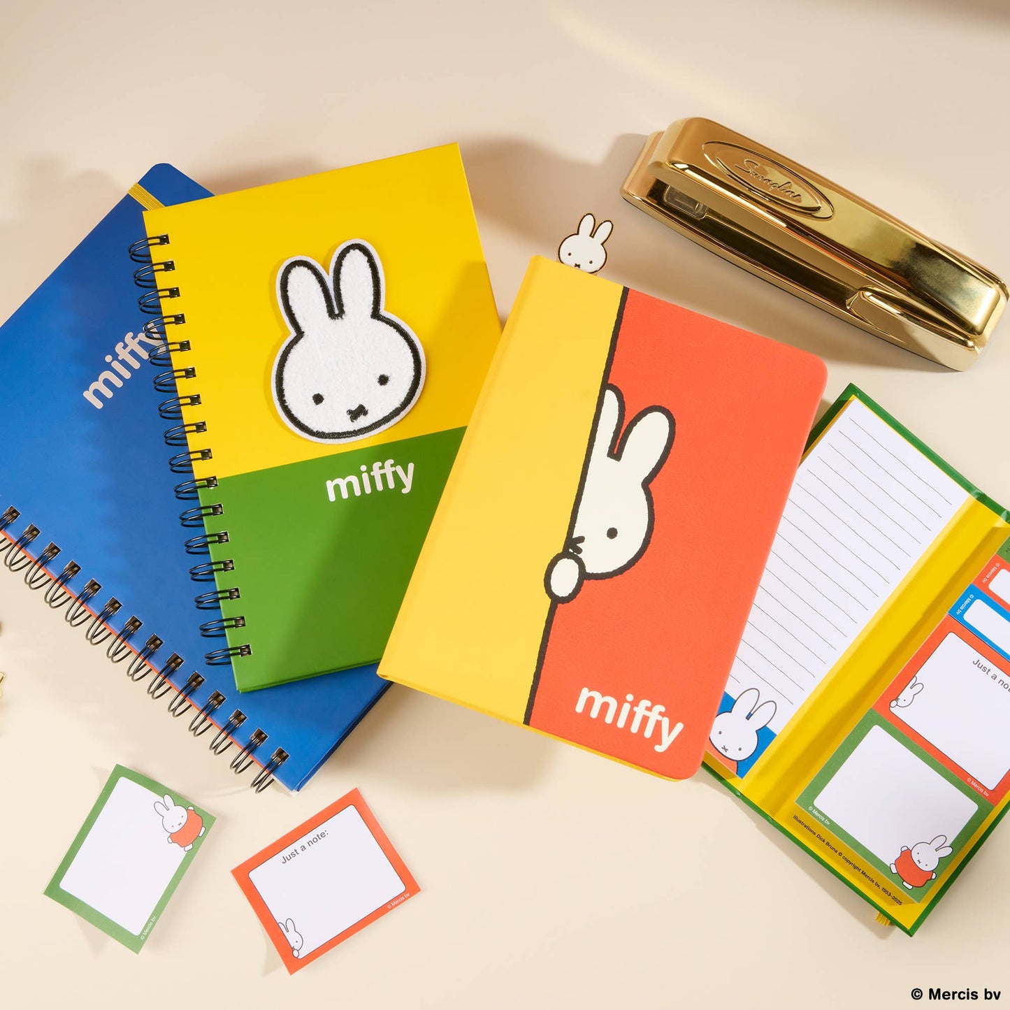 Notebook - Hardcover Notebook with Enamel Bookmark Classic Miffy