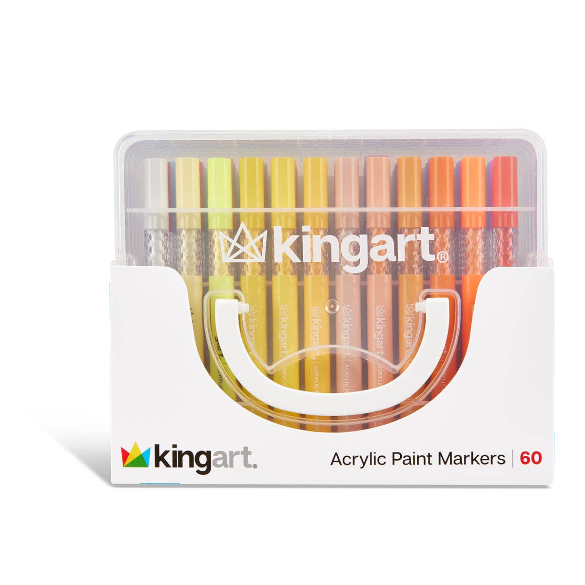 Markers - Acrylic Paint Markers Set – Includes Storage Case - 60 Colors
