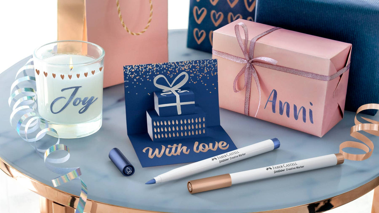 Markers - Metallic Brush Nib: Happy Celebration
