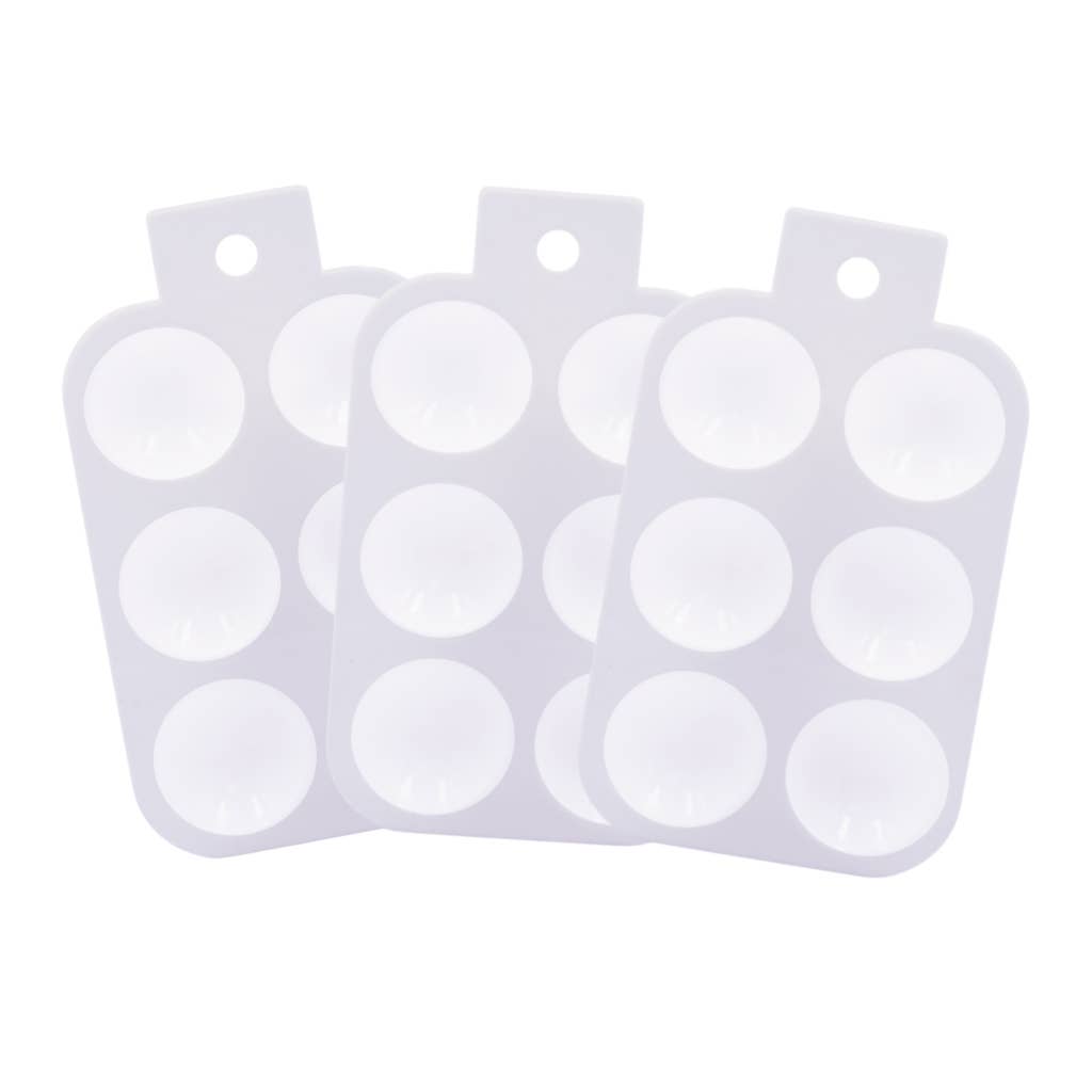 Palette - Plastic Mini Paint Palette Set for Art and Crafts, 3-Pack