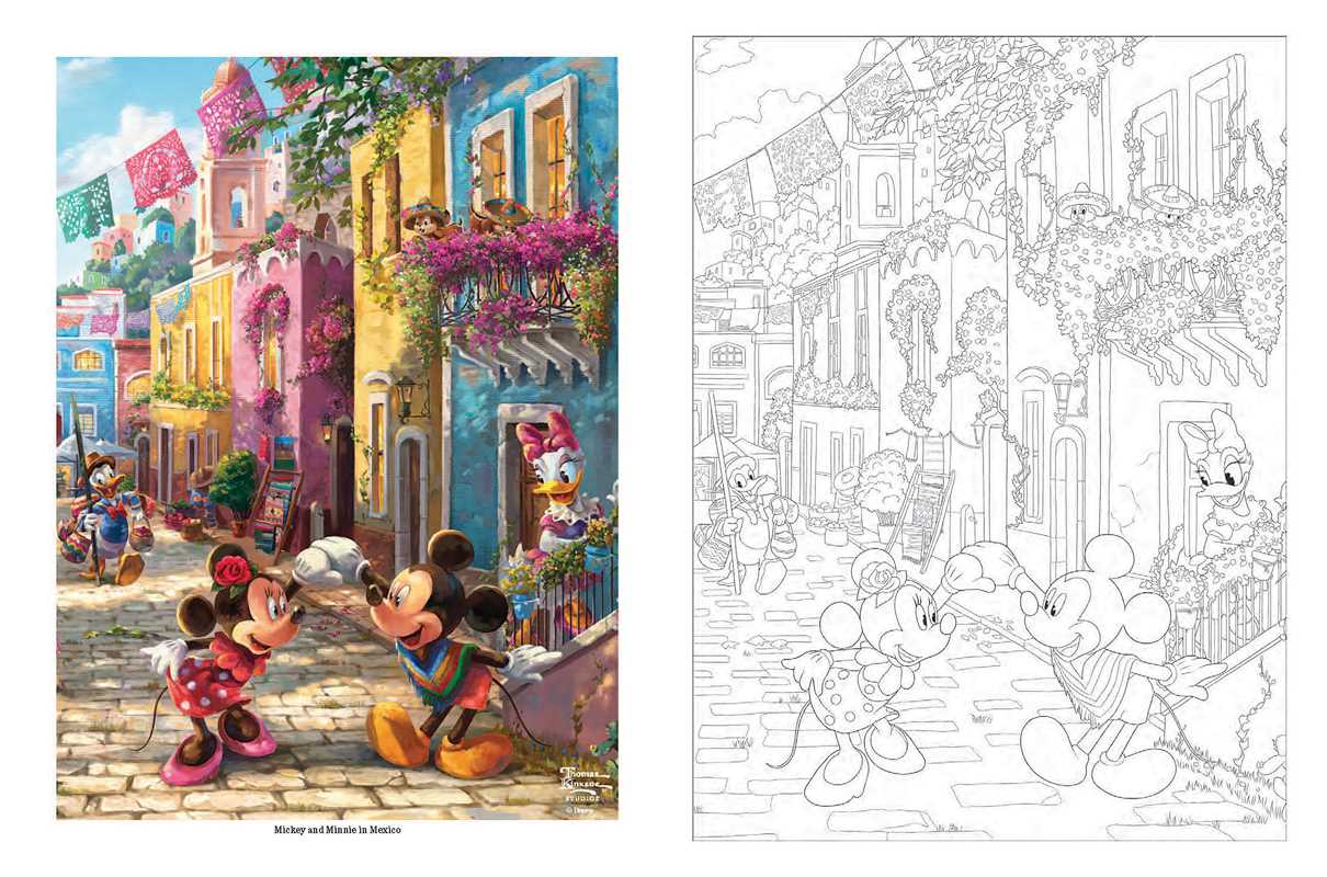 Coloring Book - Disney Dreams Collection Thomas Kinkade Studios Celebrations Coloring Book by Thomas Kinkade Studios: Paperback; 96 pages