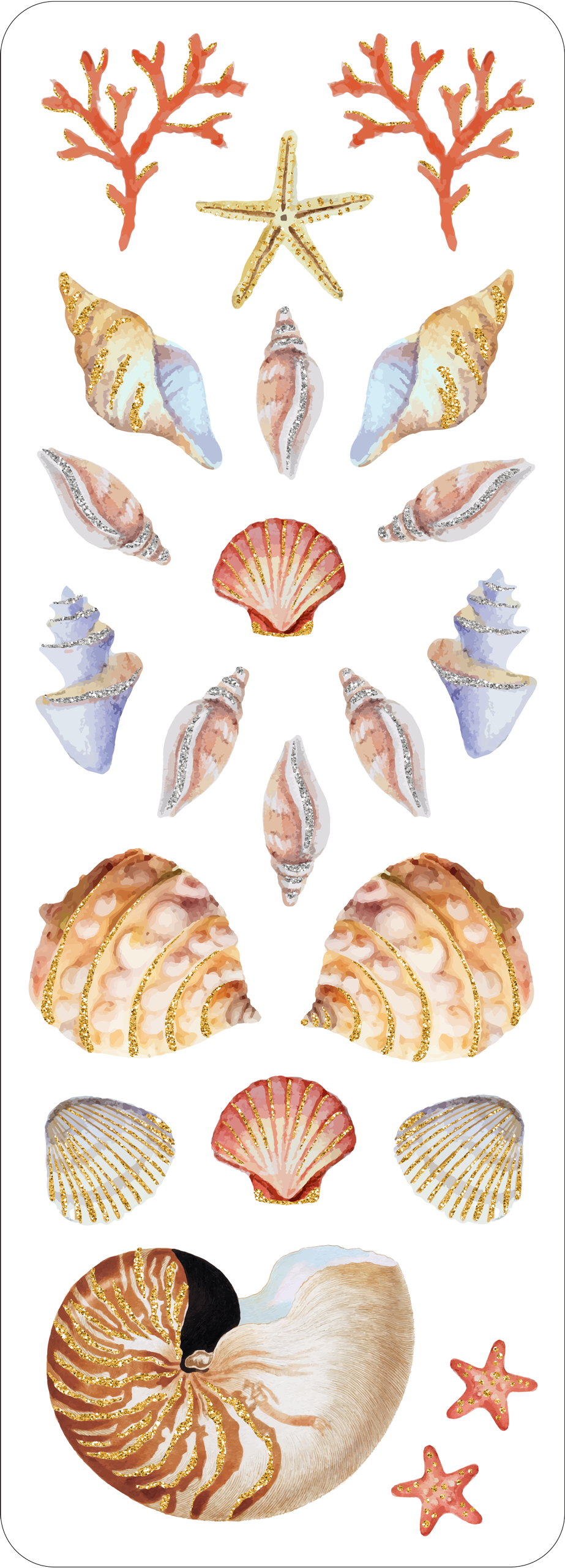 Stickers - Seashells