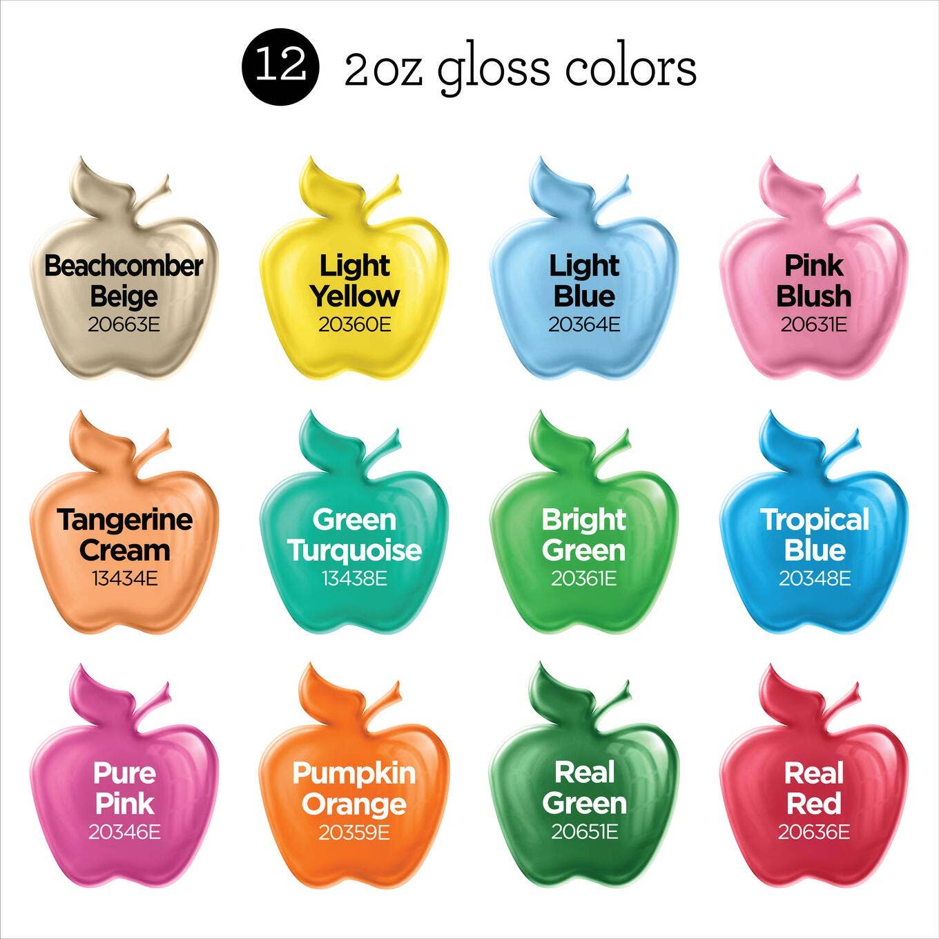 Paint - Acrylic - Gloss Fiesta Paint Set, 12-Piece