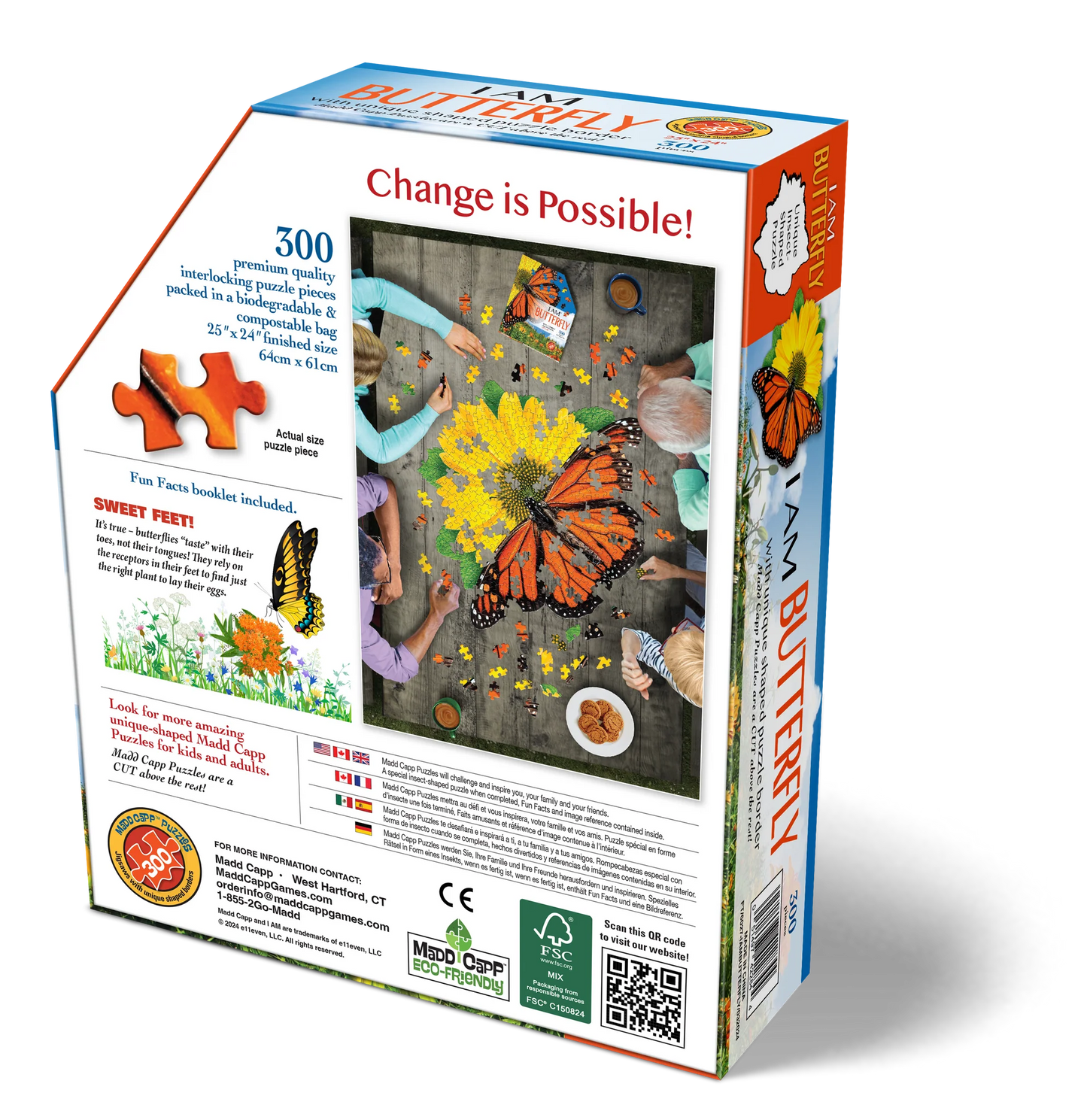 Puzzle - 300 Piece - I am Butterfly