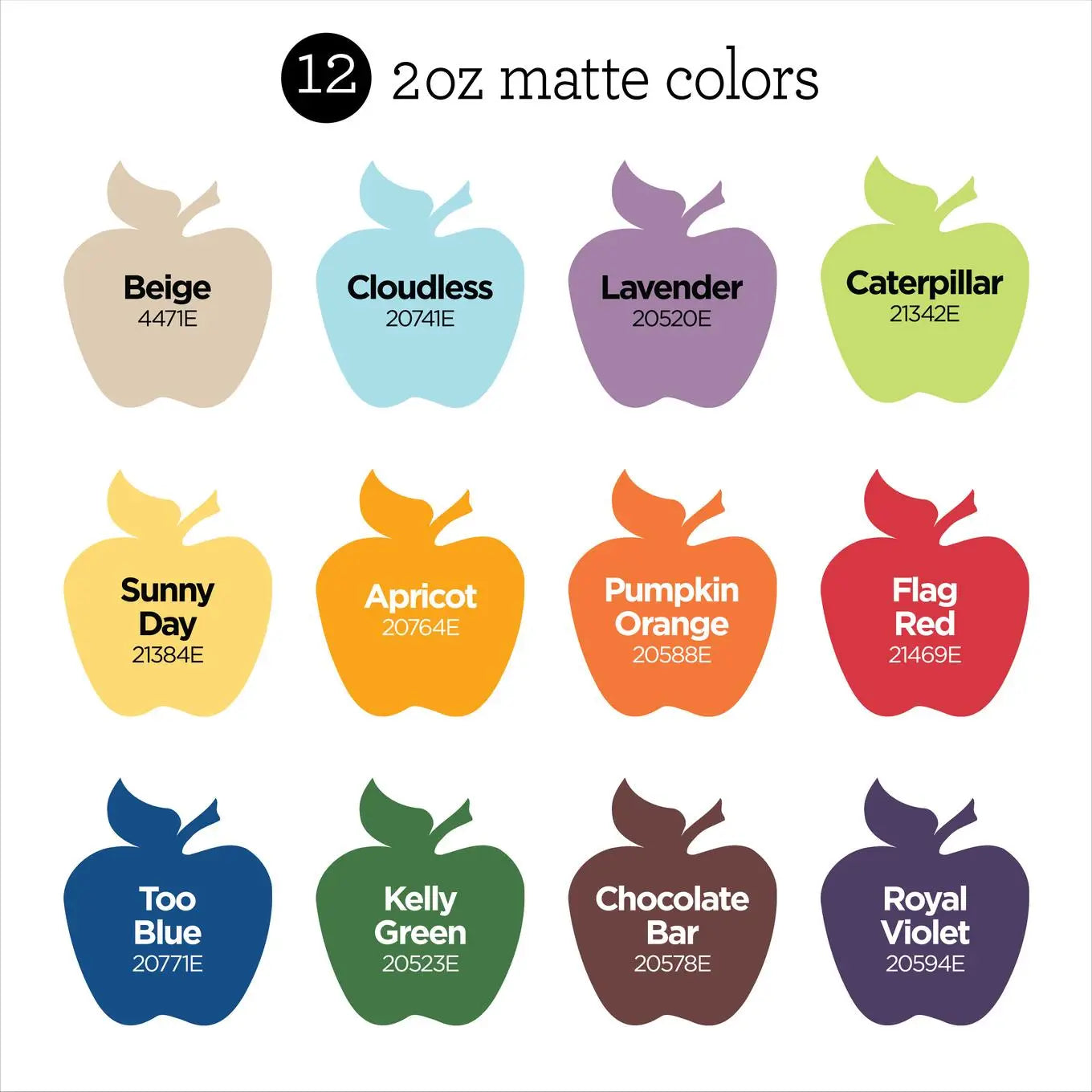Paint - Acrylic - Matte homegrown hues Paint Set, 12-Piece