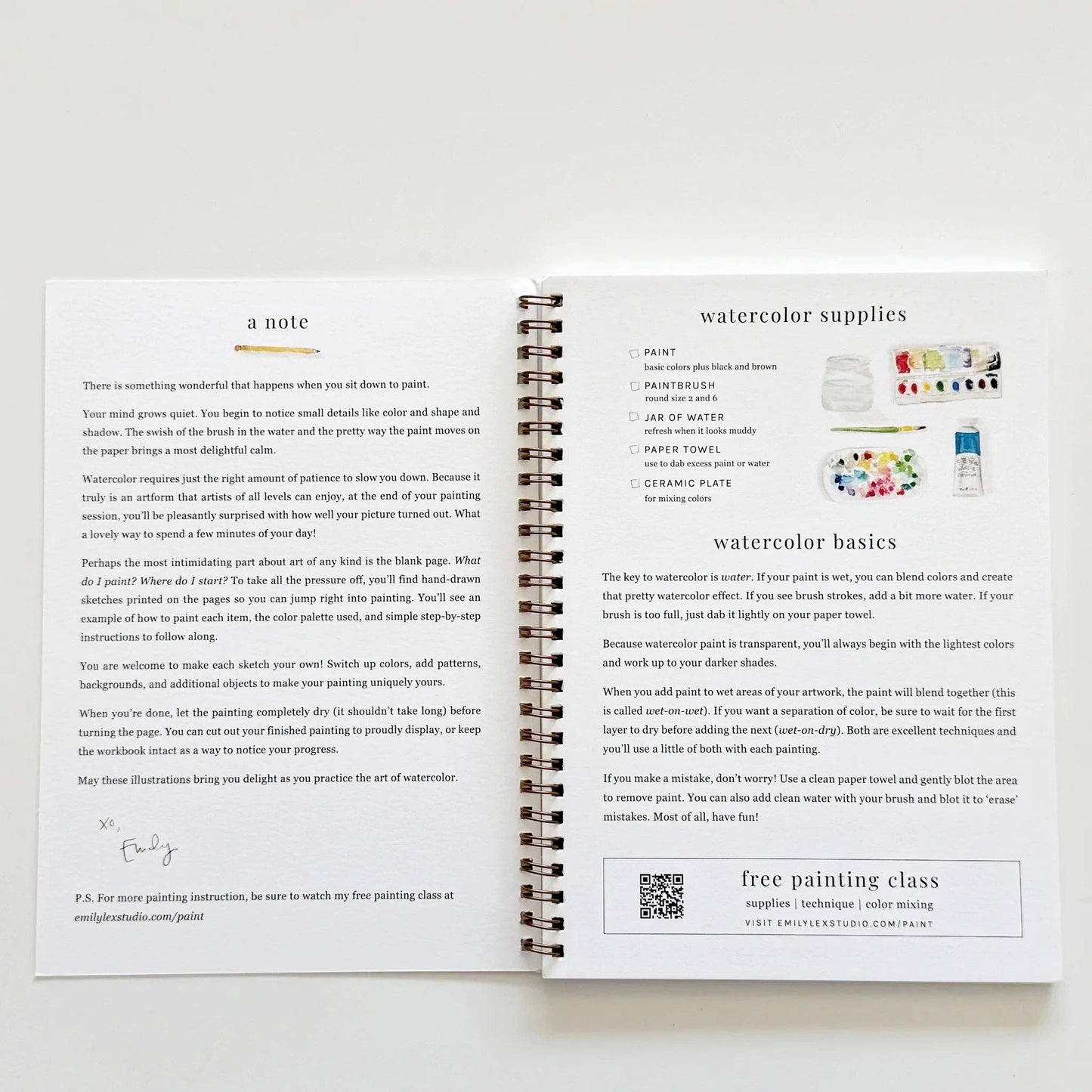 Workbook - Fruit watercolor workbook