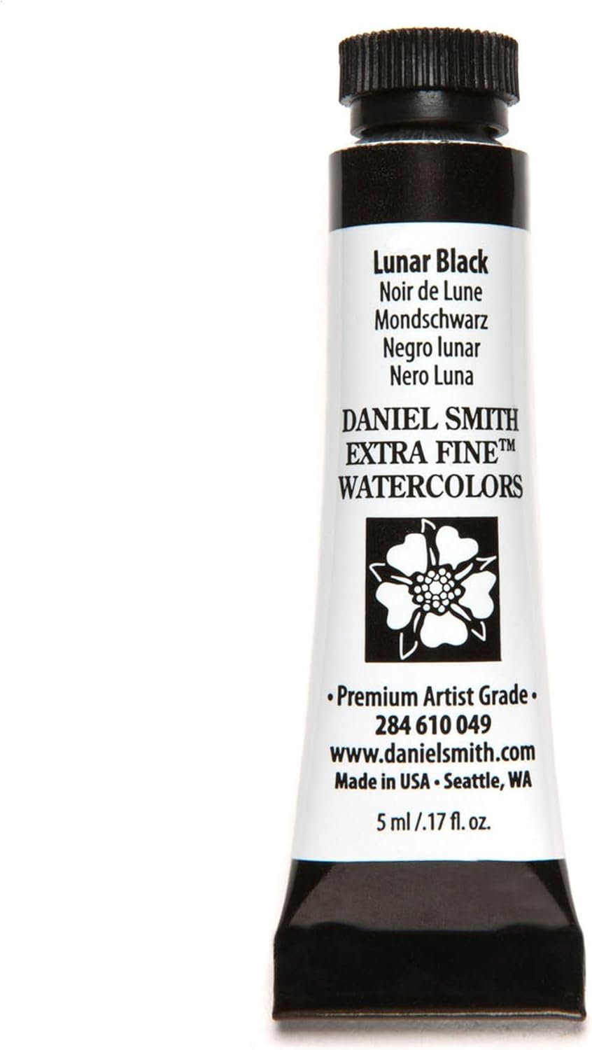 Paint - Daniel Smith Extra Fine Watercolor Paint 5ml Tube - Lunar Black