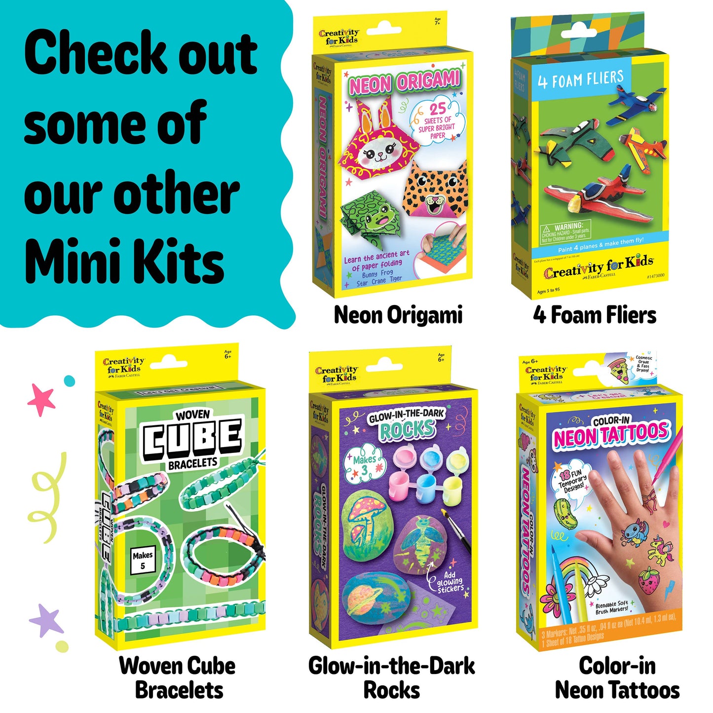 Craft Kit - DIY Glowing Squishy Slime Mini Kit for Kids