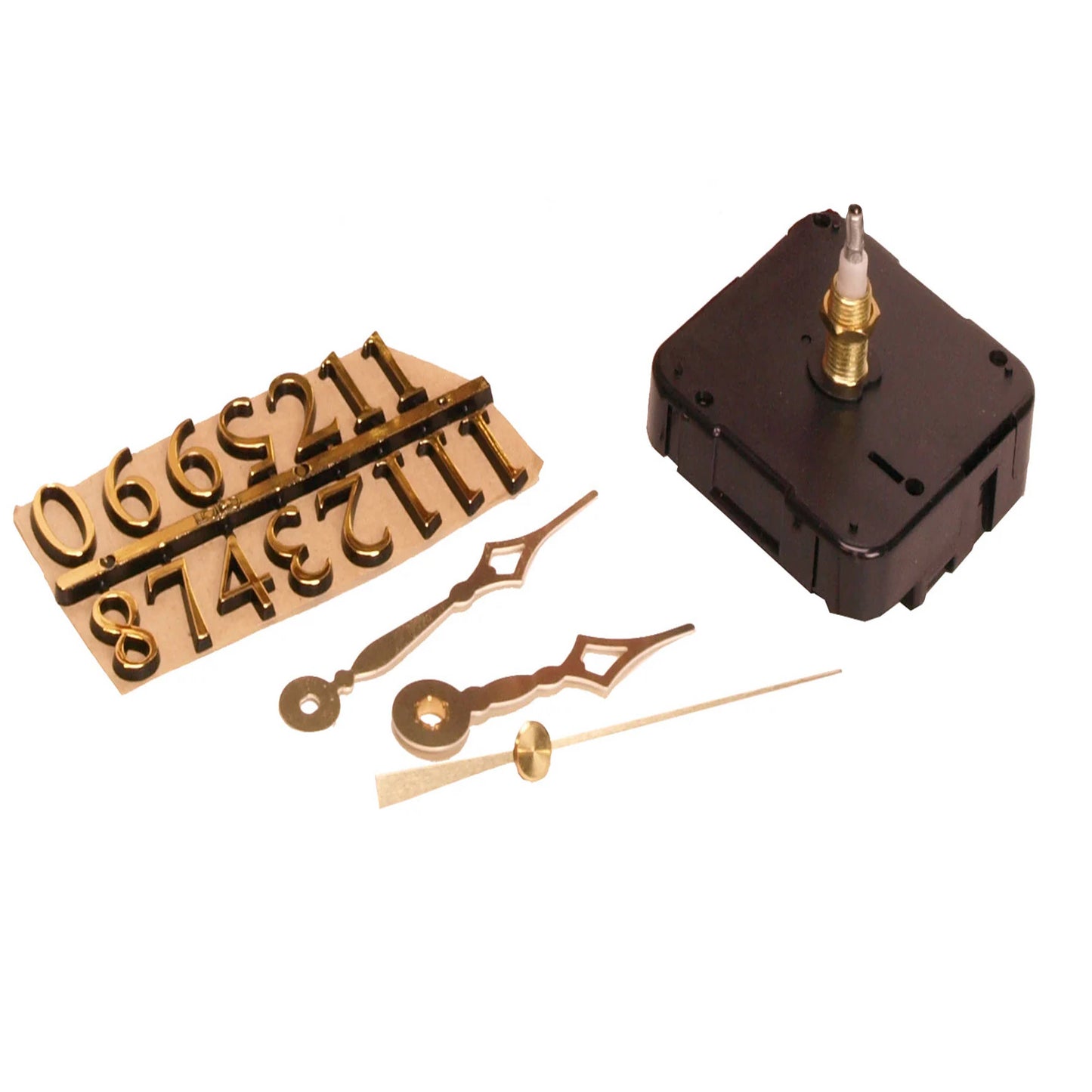 Clock Parts - Movement for 3/4" Surfaces, for Repairs or DIY