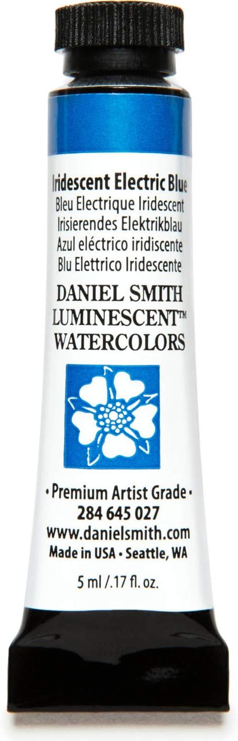 Paint - Daniel Smith Extra Fine Watercolor Paint 5ml Tube - Iridescent Electric Blue
