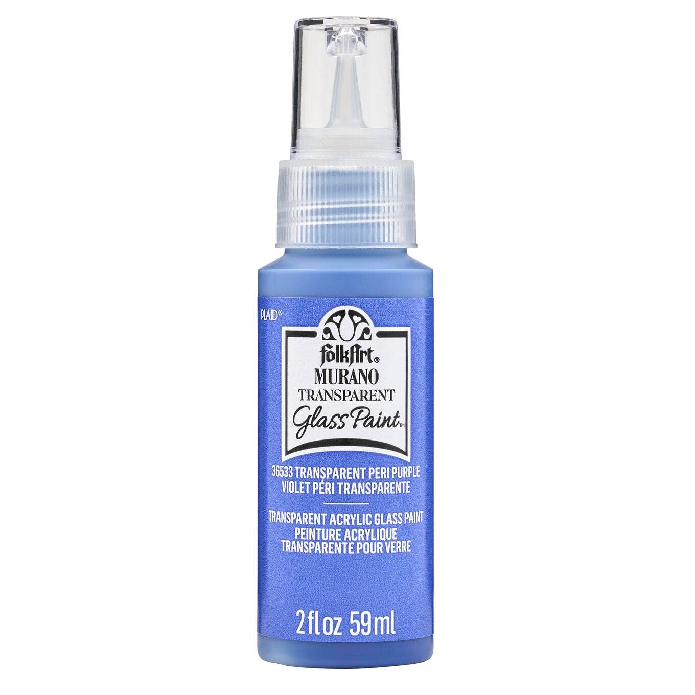 Paint-  Murano Glass Paint - 2 oz: Transparent Pink