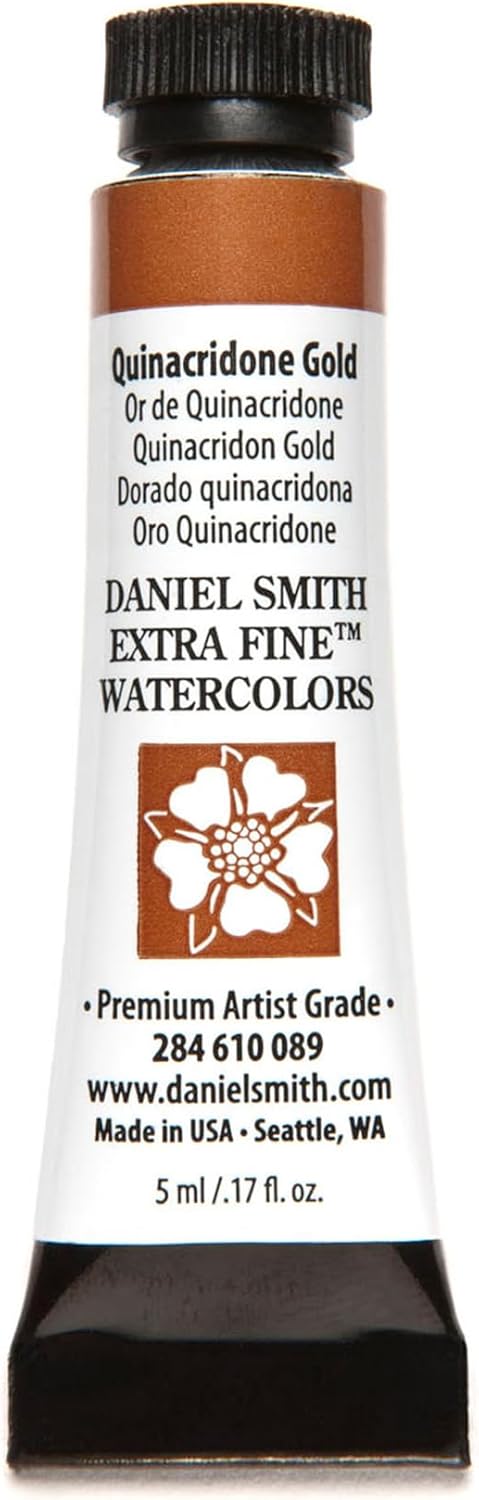Paint - Daniel Smith Extra Fine Watercolor Paint 5ml Tube - Quinacridone Gold