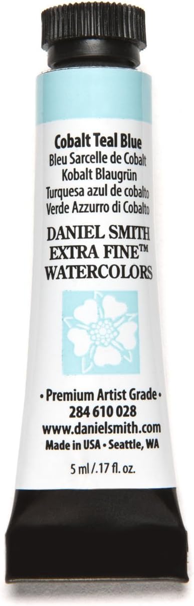 Paint - Daniel Smith Extra Fine Watercolor Paint 5ml Tube - Cobalt Teal Blue