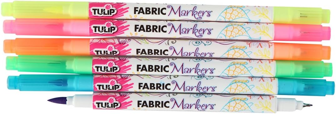 Marker - Dual-Tip Fabric Markers Rainbow 14 Pack