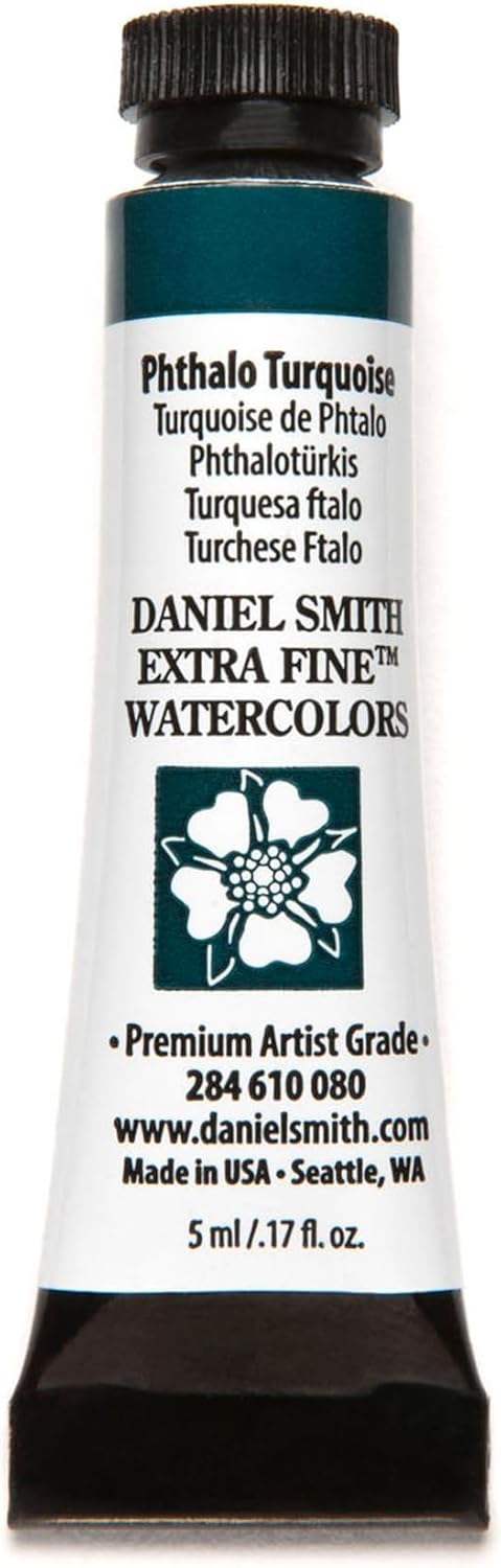 Paint - Daniel Smith Extra Fine Watercolor Paint 5ml Tube - Phthalo Turquoise