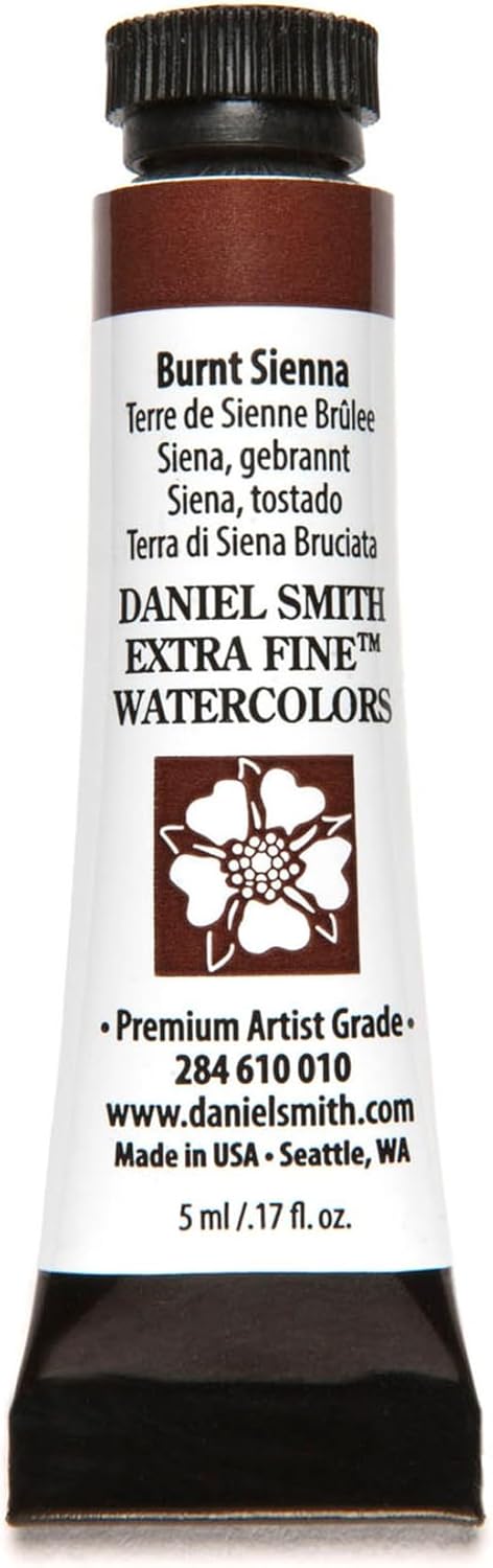 Paint - Daniel Smith Extra Fine Watercolor Paint 5ml Tube - Burnt Sienna
