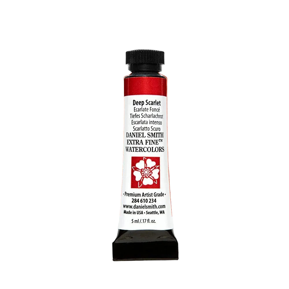 Paint - Daniel Smith Extra Fine Watercolor Paint 5ml Tube - Deep Scarlet