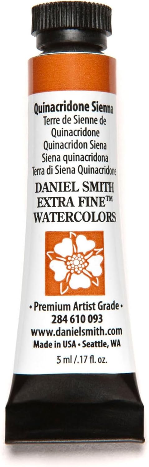 Paint - Daniel Smith Extra Fine Watercolor Paint 5ml Tube - Quinacridone Sienna