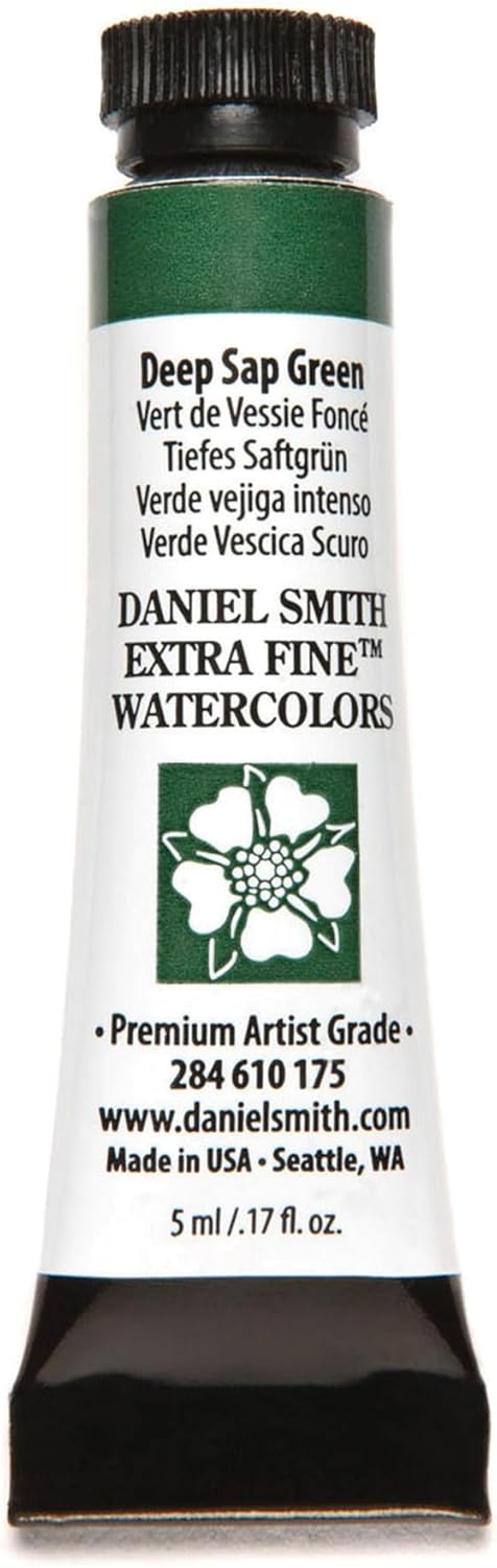 Paint - Daniel Smith Extra Fine Watercolor Paint 5ml Tube - Deep Sap Green