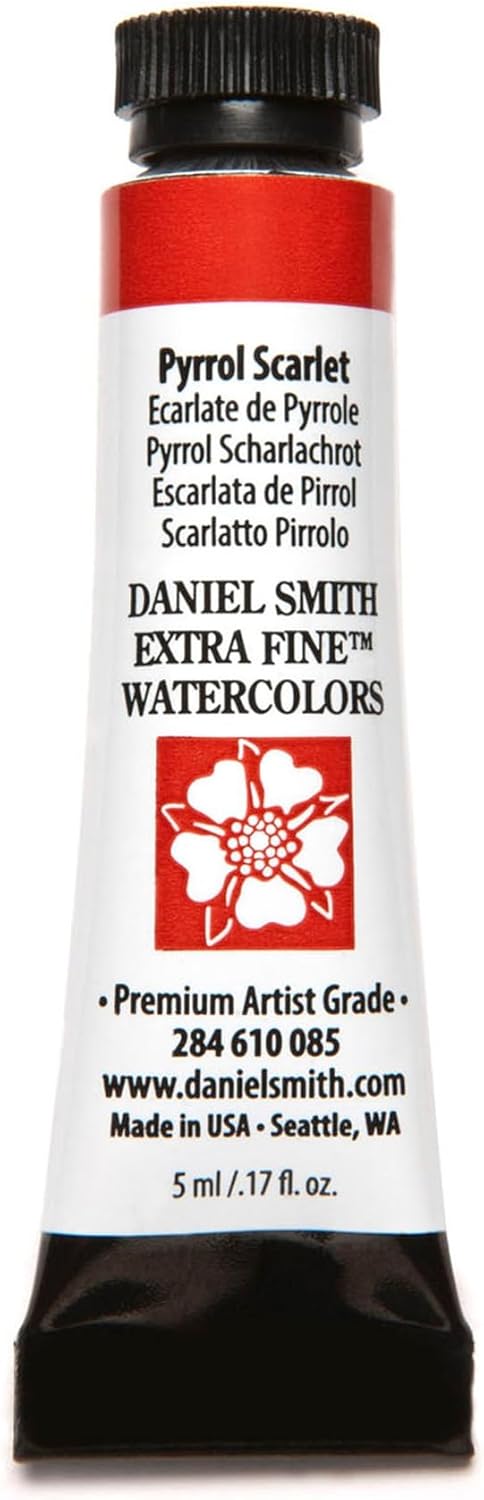 Paint - Daniel Smith Extra Fine Watercolor Paint 5ml Tube - Pyrrol Scarlet